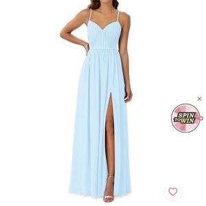 Azazie Zuma Bridesmaid Dress (Sky Blue)